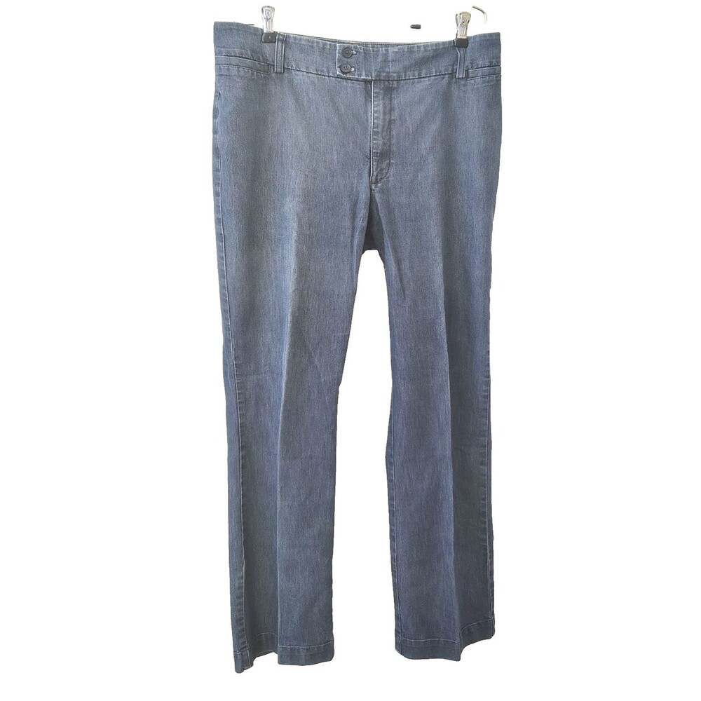 Lee Natural Straight Leg Just Below the Waist Jeans Cross over 2 Button  14 Long